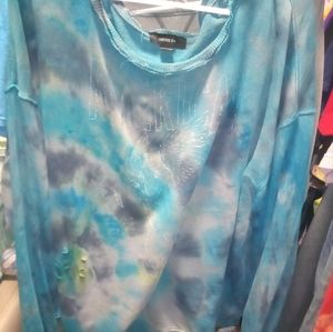 American Rag size L oversized tie dyed sweatshirt. Handcrafted,vintage baby Legs